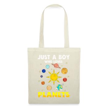Juste un garçon qui aime les planètes du système solaire - Sac en tissu - nature - Devant