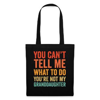 Not My Granddaughter - Tote Bag - black - Front