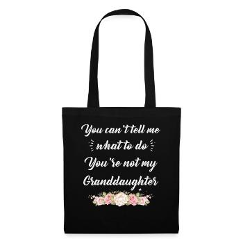 Pas ma petite-fille - Sac en tissu - noir - Devant