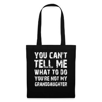 Pas ma petite-fille - Sac en tissu - noir - Devant