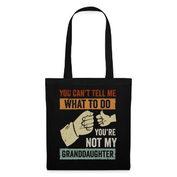 Not My Granddaughter - Tote Bag - black - Front