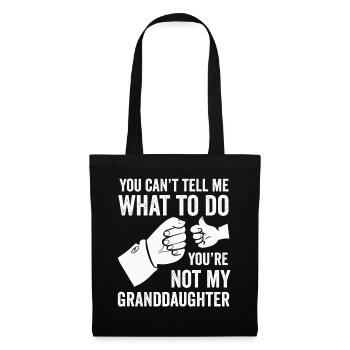 Not My Granddaughter - Tote Bag - black - Front