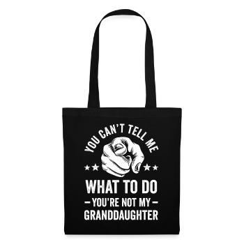 Not My Granddaughter - Tote Bag - black - Front
