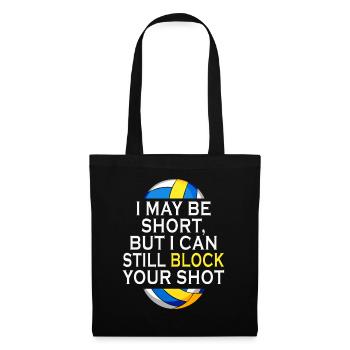 Je peux bloquer votre tir Volleyball de plage - Sac en tissu - noir - Devant