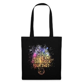 Je peux bloquer votre tir Volleyball de plage - Sac en tissu - noir - Devant