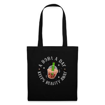 Bubble Tea Boba Tea Kawaii Cadeau - Sac en tissu - noir - Devant