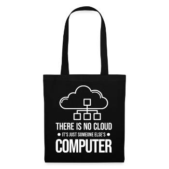 Il n’y a pas de nuage, c’est juste celui de quelqu’un d’autre - Sac en tissu - noir - Devant