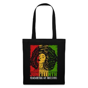 Juneteenth 1865 Remembering My Ancestors - Tote Bag - black - Front