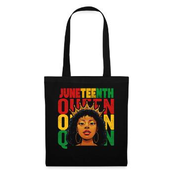 Juneteenth 1865 Gedenken an meine Vorfahren - Stoffbeutel - Schwarz - Vorne