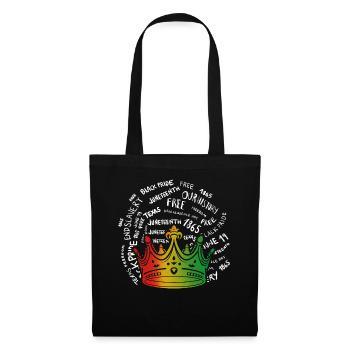 Juneteenth 1865 Gedenken an meine Vorfahren - Stoffbeutel - Schwarz - Vorne
