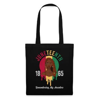 Juneteenth 1865 Remembering My Ancestors - Tote Bag - black - Front