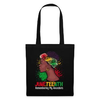 Juneteenth 1865 Remembering My Ancestors - Tote Bag - black - Front