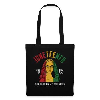 Juneteenth 1865 Remembering My Ancestors - Tote Bag - black - Front