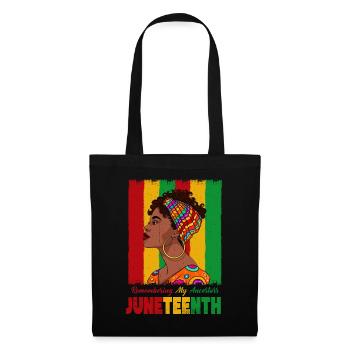 Juneteenth 1865 Remembering My Ancestors - Tote Bag - black - Front