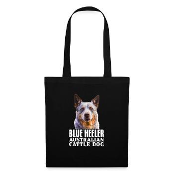 Australian Cattle Dog Hund Hunde Geschenk - Stoffbeutel - Schwarz - Vorne