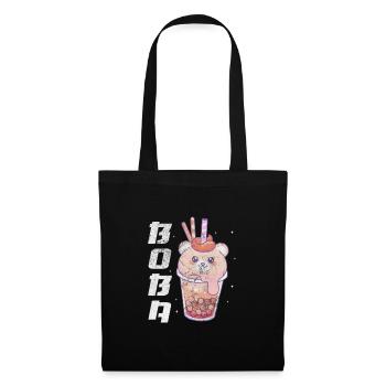 Bubble Tea Boba Tea Kawaii Cadeau - Sac en tissu - noir - Devant