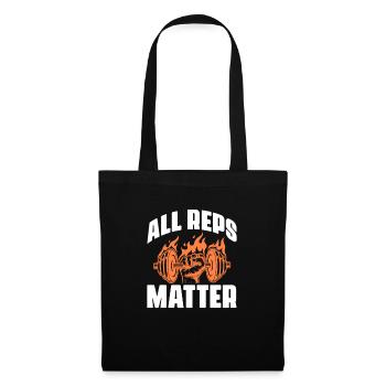Bodybuilder Body Building Fitness Gym Cadeau - Sac en tissu - noir - Devant