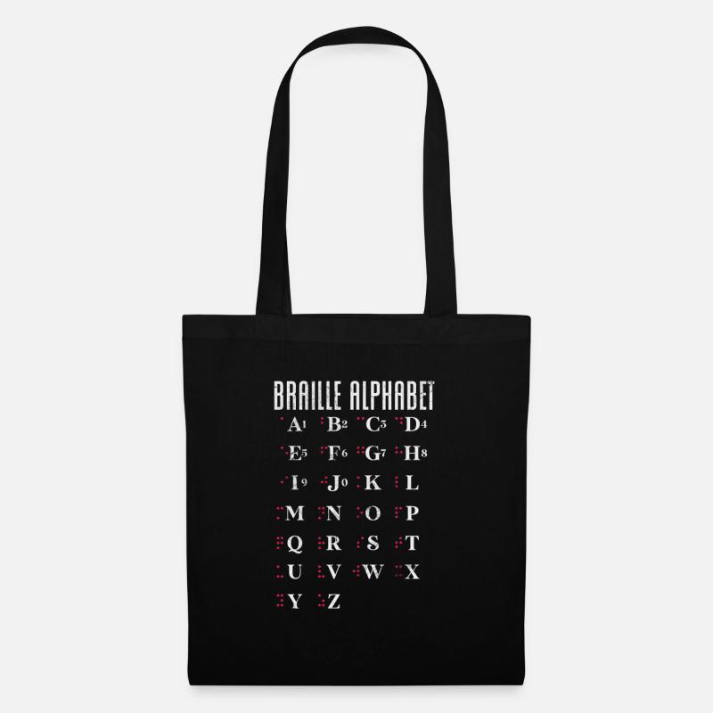 Braille - Sac en tissu - noir