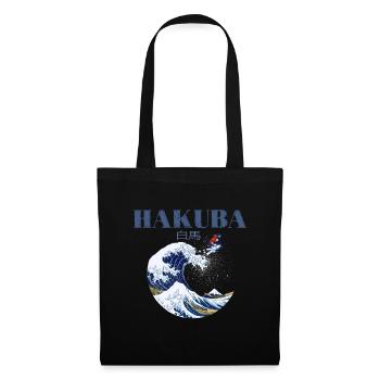HAKUBA Ski, alte japanische Kunst HAKUBA Ski - Stoffbeutel - Schwarz - Vorne