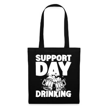 Support Day Drinking Squad Party and Beer Drinking - Tote Bag - black - Front
