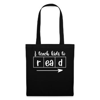 I Teach Kids To Read Science Teachers Reading - Tote Bag - black - Front