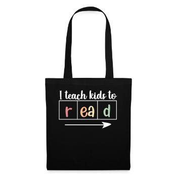 I Teach Kids To Read Science Teachers Reading - Tote Bag - black - Front