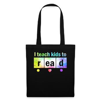 J’apprends aux enfants à lire les professeurs de sciences Lecture - Sac en tissu - noir - Devant