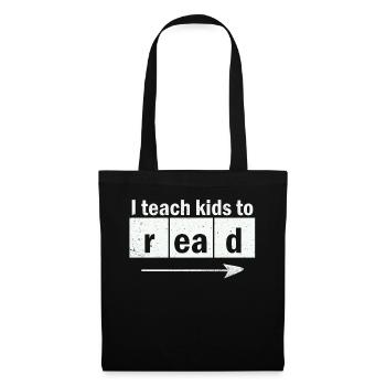 I Teach Kids To Read Science Teachers Reading - Tote Bag - black - Front