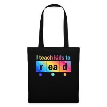 J’apprends aux enfants à lire les professeurs de sciences Lecture - Sac en tissu - noir - Devant