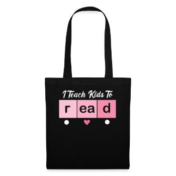 I Teach Kids To Read Science Teachers Reading - Tote Bag - black - Front
