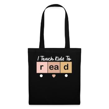 J’apprends aux enfants à lire les professeurs de sciences Lecture - Sac en tissu - noir - Devant
