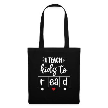 I Teach Kids To Read Science Teachers Reading - Tote Bag - black - Front