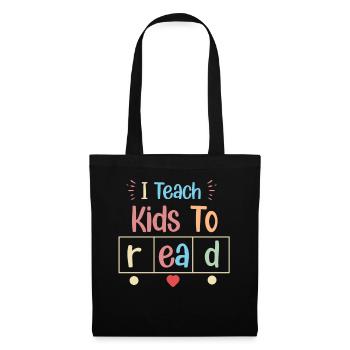 J’apprends aux enfants à lire les professeurs de sciences Lecture - Sac en tissu - noir - Devant