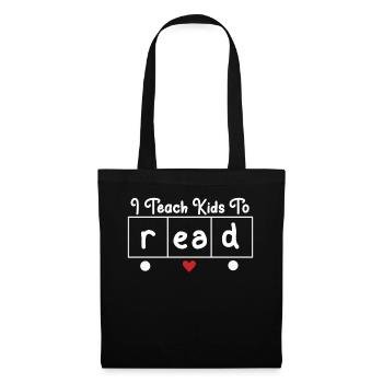 J’apprends aux enfants à lire les professeurs de sciences Lecture - Sac en tissu - noir - Devant