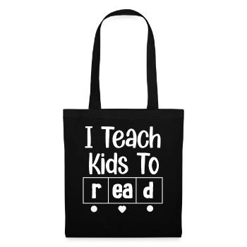 I Teach Kids To Read Science Teachers Reading - Tote Bag - black - Front
