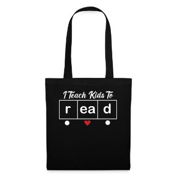 I Teach Kids To Read Science Teachers Reading - Tote Bag - black - Front