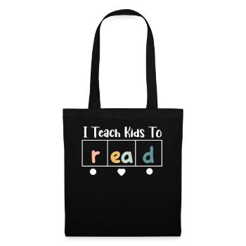 I Teach Kids To Read Science Teachers Reading - Tote Bag - black - Front