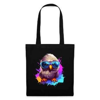 Pigeon bird colorful - Tote Bag - black - Front