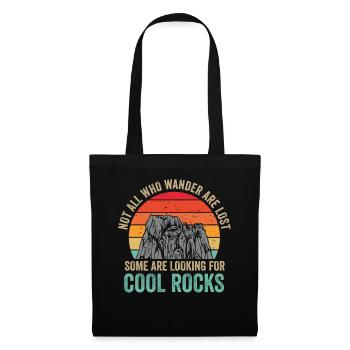 Wander Some Looking For Cool Rocks - Tote Bag - black - Front