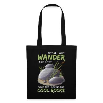 Wander Some Looking For Cool Rocks - Tote Bag - black - Front