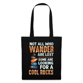 Wander Some Looking For Cool Rocks - Tote Bag - black - Front