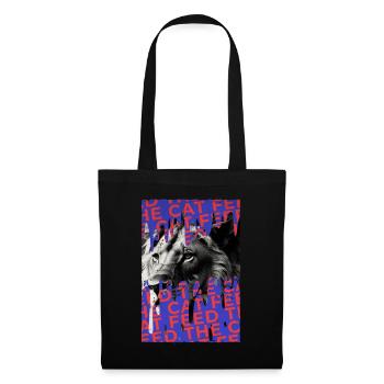 Nourrir le chat - Sac en tissu - noir - Devant