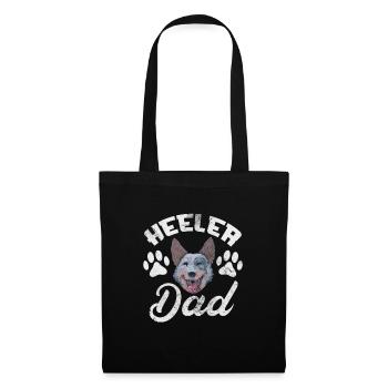 Père de chien de bétail australien - Sac en tissu - noir - Devant