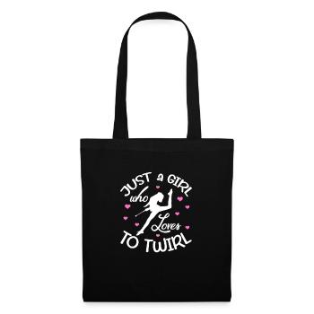 Baton Twirling Gymnastique Gymnastique Cadeau - Sac en tissu - noir - Devant