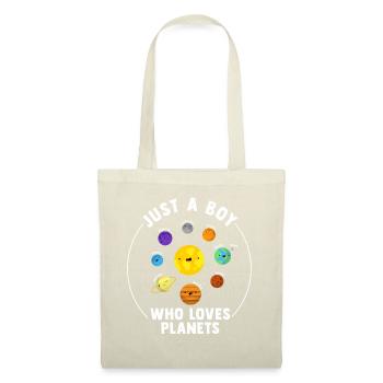 Juste un garçon qui aime les planètes du système solaire - Sac en tissu - nature - Devant