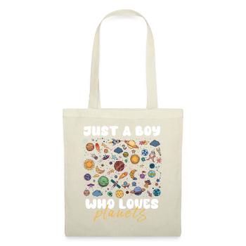 Juste un garçon qui aime les planètes du système solaire - Sac en tissu - nature - Devant