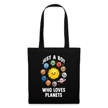 Just A Boy Who Loves Planets Solar System - Tote Bag - black - Front