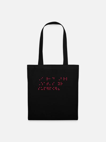 Braille - Tote Bag - black