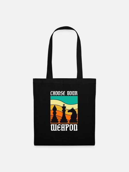 Chess Chess Board Checkmate Chess Player - Tote Bag - black