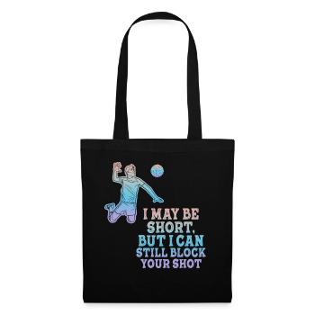 I Can Block Your Shot Beach Volleyball - Tote Bag - black - Front